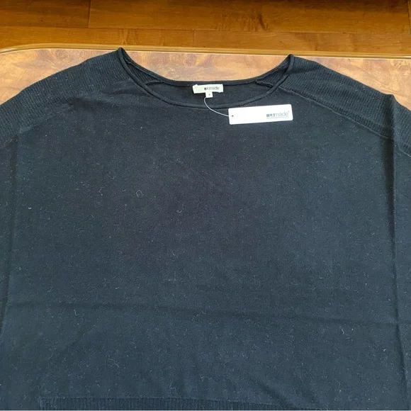 NWT LAmade Women's Stripe Three-Quarter Sleeve Boat Neck Top - Picture 6 of 12